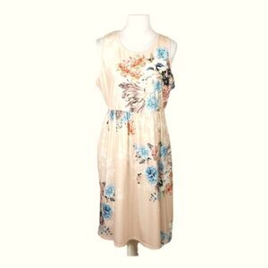 Ours Floral Sleeveless Midi Dress